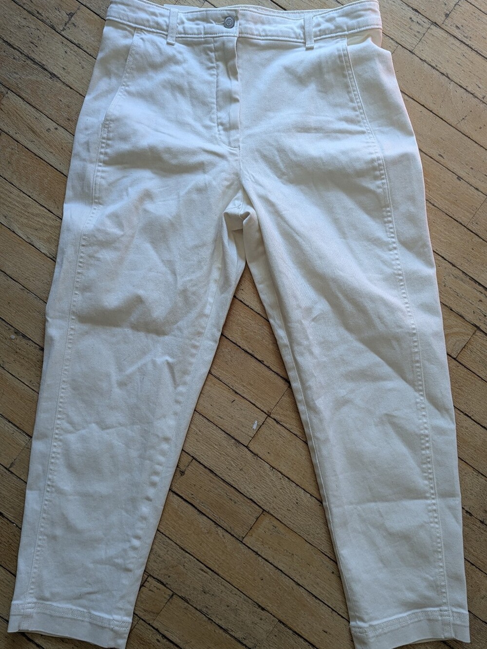 Banana Republic Barrel Jeans In Ecru